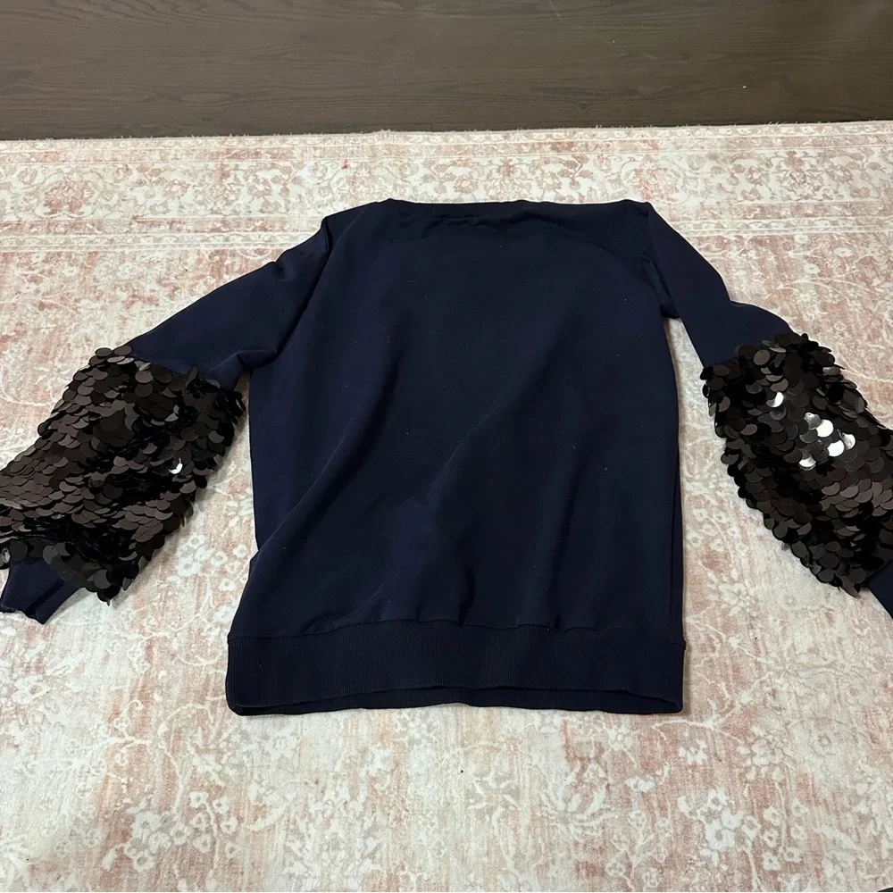 Nasty Gal Sequins Sleeve Sweatshirt - Picture 9 of 9